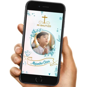 VIDEO INVITACIÓN PARA BAUTIZO NIÑO